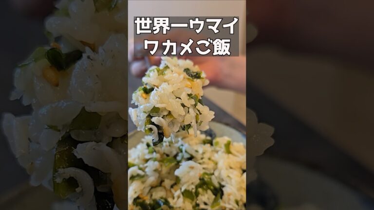 こんなにウマイわかめご飯を知ってるかい？！#料理 #今日の晩ごはん #簡単レシピ