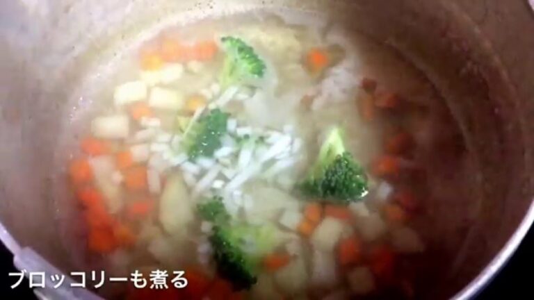 動画でわかる！和の離乳食レシピ】クリスマス離乳食レシピ★野菜たっぷりの和のミネストローネ