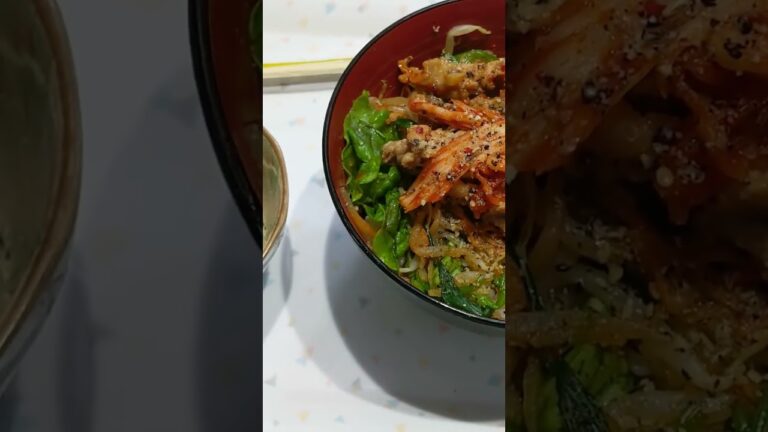 我が家のキム豚ビビンバ！ビシビシ！