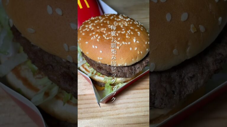 私の昨日の晩ごはん【倍ビッグマック✌、🍟マクドナルドフライドポテト、いつでもコカコーラ】#shorts