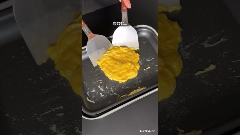 【検証】お店のような鉄板ふわトロオムレツは家でも作れるのか #shorts #オムレツ #鉄板
