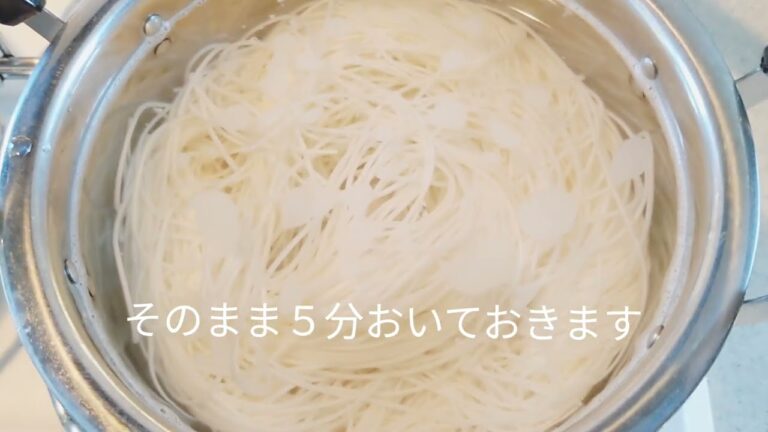 暑いよね💦定番素麺&豚しゃぶの茹でない茹で方