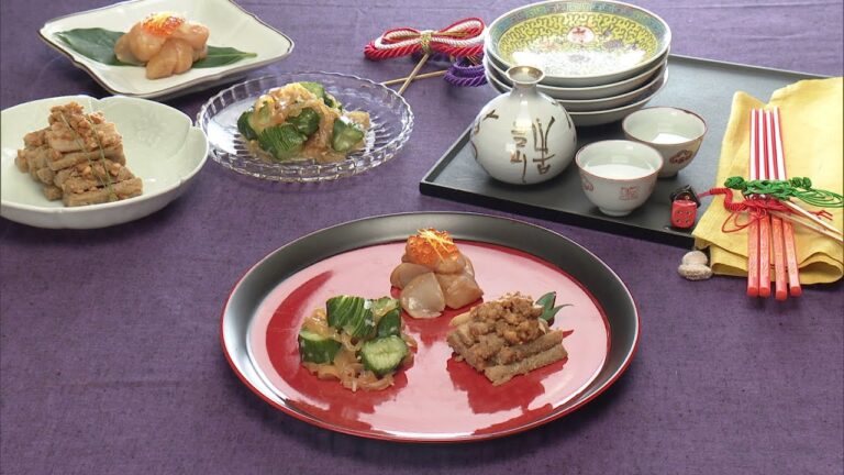 【3分クッキング公式】冷菜3品（ピリ辛たたきごぼう／蛇腹きゅうりとくらげのあえもの／酔っ払い帆立）