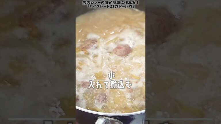 具材２つで専門店のカレーが作れる❗ハイグレード21カレールウ「基本レシピ」