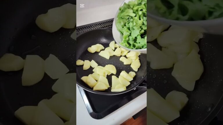 簡単レシピ！菜の花とじゃがいも #創作料理 #料理 #レシピ #菜の花 #じゃがいも