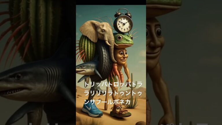 合体しました。トリッパトロッパトララリリリラトゥントゥンサフールボネカ #海外ミーム #italianbrainrot #イタリア #サメ #トゥントゥン #サフール #ブレインロット