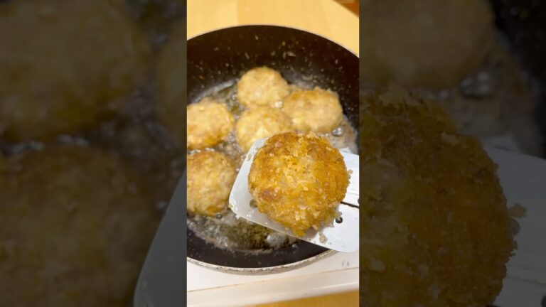 メンチカツ🥬#メンチカツ　#キャベツ　#お弁当　#簡単レシピ　#揚げ物