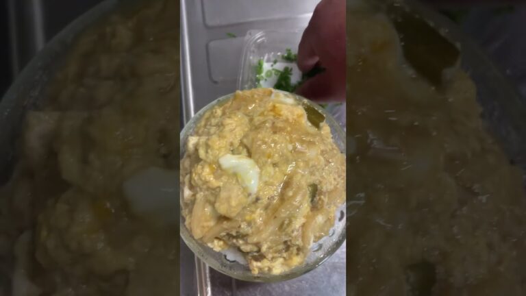 すき焼きうどんの残りをたまご丼にリメイク
