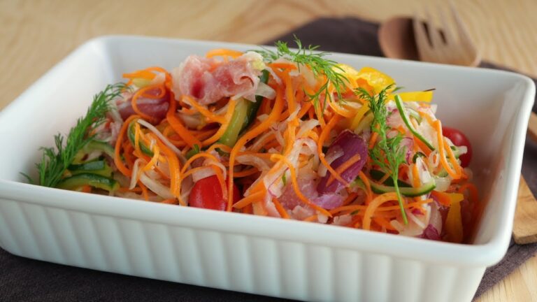 【翌日はもっと美味!生ハムと野菜のマリネ】 Marinated Prosciutto and Vegetables