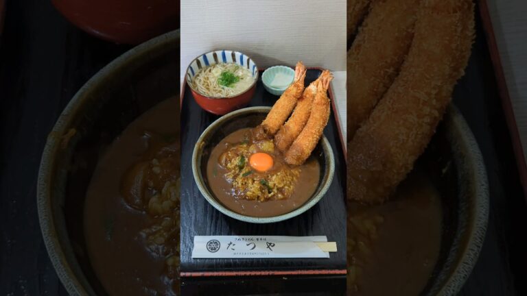 さぬきうどん たつや 行列の出来る人気エビカレー丼 神戸市兵庫区 湊川公園 #神戸ランチ