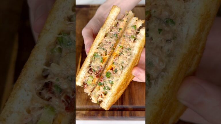 The Best Tuna Sandwich Ever! #TunaSandwich #TunaMelt #EasyRecipe