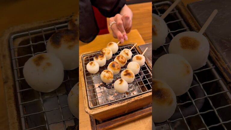 【自分で焼いて食べるみたらし団子】