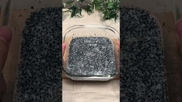 太らない！濃厚黒ごまプリン