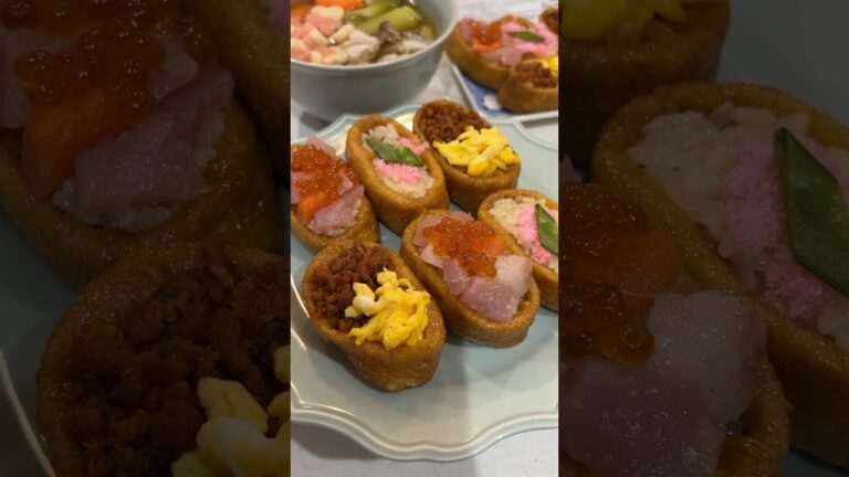 簡単だけど凝ってるように見えるおいなりさん🦊🌸🌼#shorts