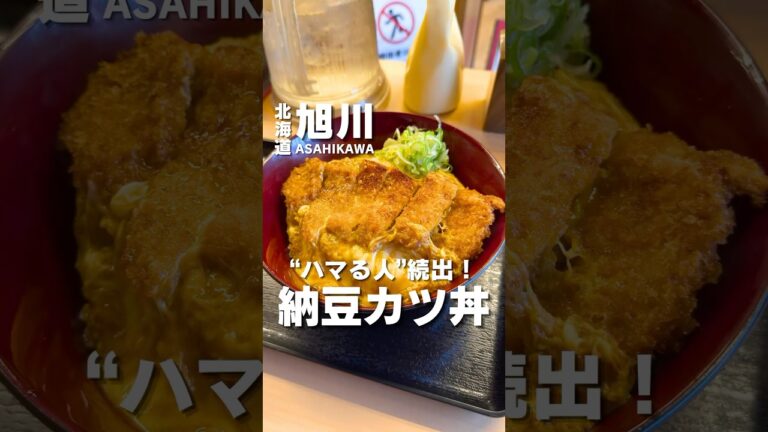 禁断の納豆カツ丼が美味すぎた #北海道グルメ #旭川グルメ #旭川ランチ
