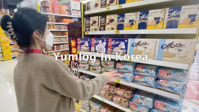 【韓国Vlog】【日韓夫婦】韓国のコンビニとスーパーで日本に送る物を買う週末【Yumlog in Korea】