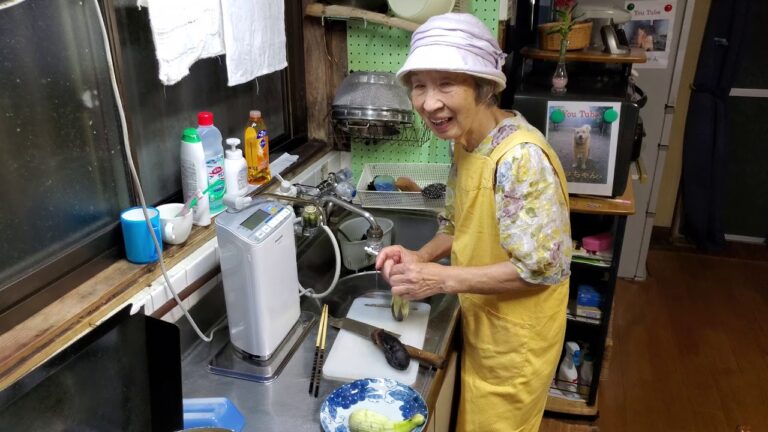 2019.08.09　ばあちゃんの孫への料理教室　ばあちゃん流　焼きナスのポン酢和え。