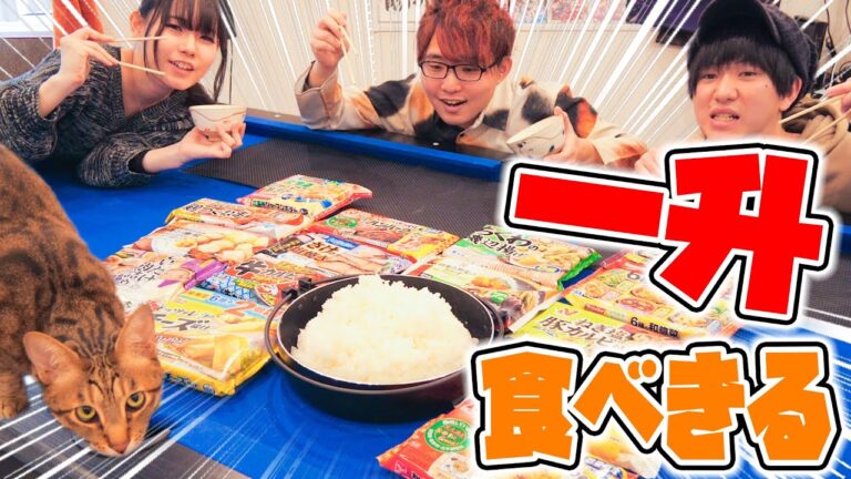 【大食い】冷凍食品でごはん一升食べきるまで帰れまてんが過酷すぎたwww