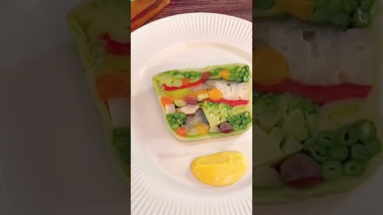 【春のおもてなしフレンチ】野菜ぎっしりテリーヌ・詳しいレシピ・解説は本編にて #shorts #cuisine #フランス #フランス料理 #料理