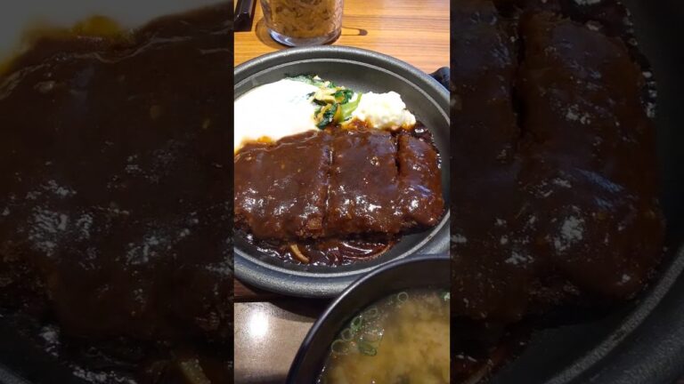 やよい軒の味噌カツ煮定食！