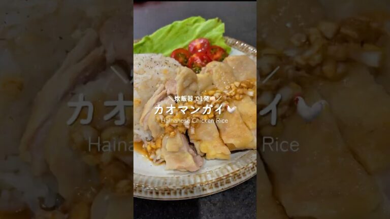 炊飯器で1発！カオマンガイ🐓♡