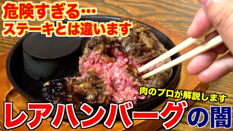 【生肉】レアハンバーグって大丈夫？危険性を解説します