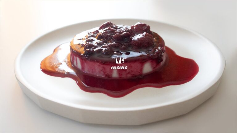 ココナッツクリームプリン＆ミックスベリー レシピ｜Coconut cream pudding & Mix belly sauce