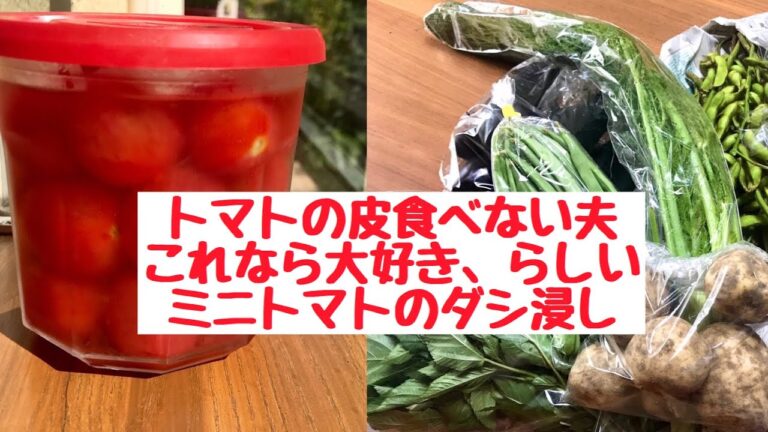 ノア流東京ご飯　のおすすめ！安売りのミニトマトを見つけたら、ぜひ作ってみて！ひんやりおいしい「だし浸し」