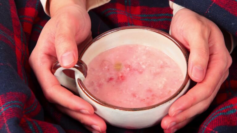 甘酒いちごのホットドリンク