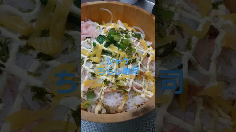 【サーモンとマヨネーズ】あるものちらし寿司※要説明ラン