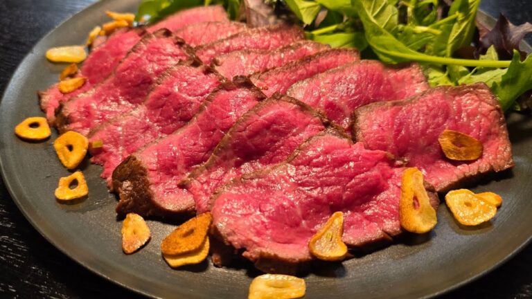 二度と市販の買わなくなる塩バターローストビーフ