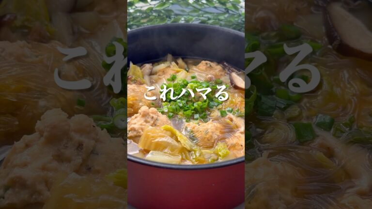 ふわっと柚子胡椒、次の一口が止まらない『鶏団子と白菜の春雨スープ』