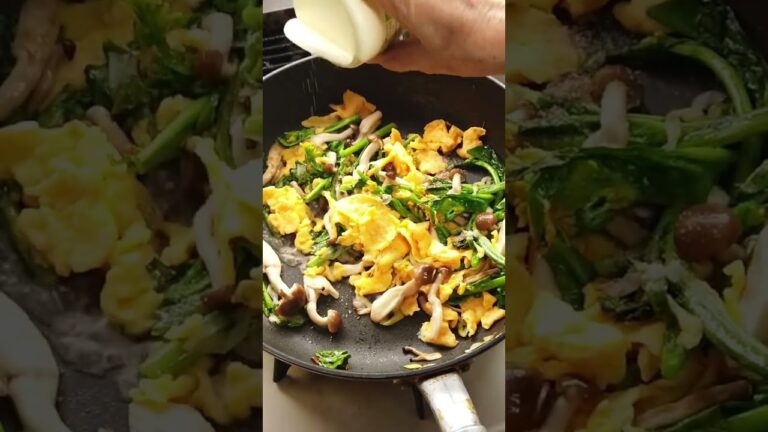 菜の花と炒り卵の炒め物の作り方・レシピ／ばあちゃんの料理教室 #shorts