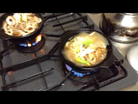鍋焼きうどん iPad miniで撮影
