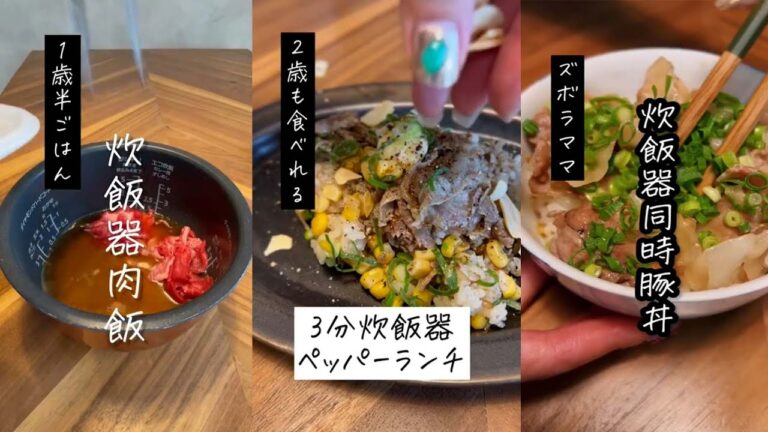 【ズボラママ】時短で簡単 / 炊飯器で出来る肉料理5選 / 炊飯器レシピ