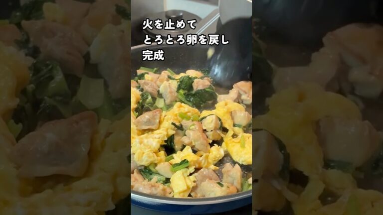 【子供も大好き】鶏肉と小松菜のオイスター炒め#料理 #簡単レシピ #健康