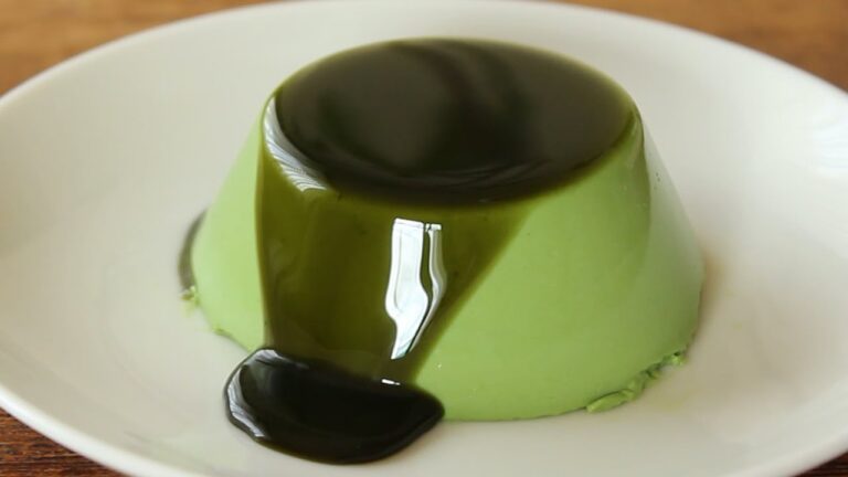 濃厚抹茶プリン（ゼラチン使用）のレシピ Matcha pudding recipe