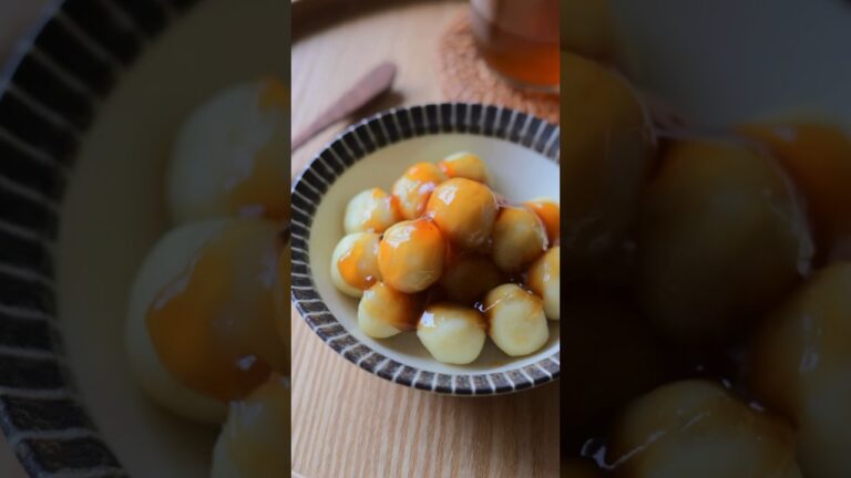 さつまいもで作る団子のレシピ#さつまいも#団子#みたらし団子