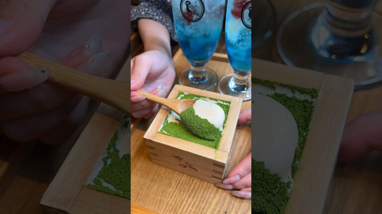 とろける抹茶ティラミス！クリームソーダも可愛くて最高！箱崎にある「鳩太郎商店」#福岡グルメ #japanesefood #japantravel