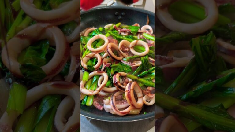 #japanese#squid#mustard #spinach #yummy #shorts