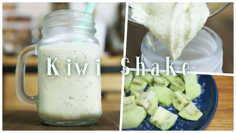 【簡単5分】夏の暑い日には冷たいキウイシェイクを！簡単キウイシェイクの作り方（レシピ）/　How to make Kiwi Shake