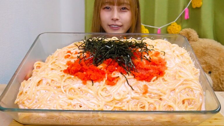 【大食い】明太クリームパスタ8人前