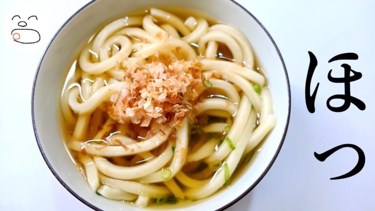 讃岐の生うどんと昆布茶をまぶした鶏むね肉と【一息くん】
