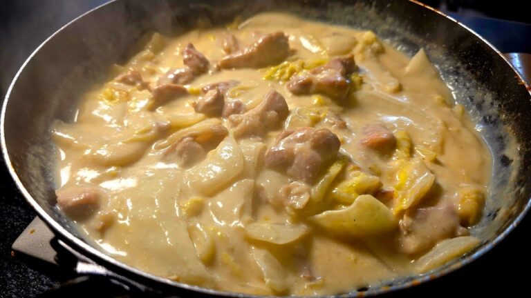 素材たった二つ、無限に白米イケる無限白菜クリーム煮