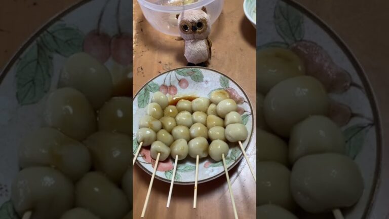 日曜日のおやつ手作り、みたらし団子