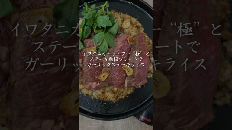 【キャンプに！】ガーリックステーキライス🧄🥩🍚