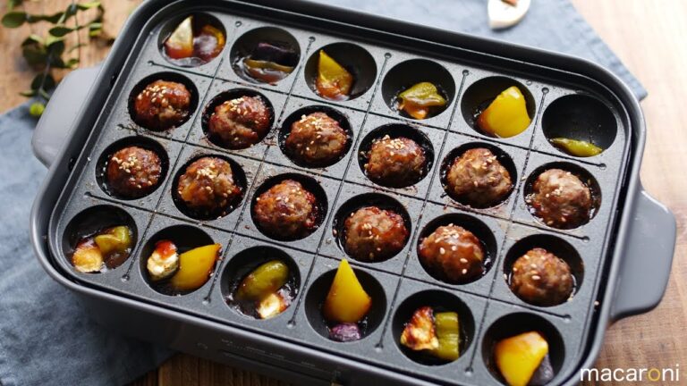 みんなでハフハフ！たこ焼き器で「肉団子の甘酢あんかけ」のレシピ 作り方