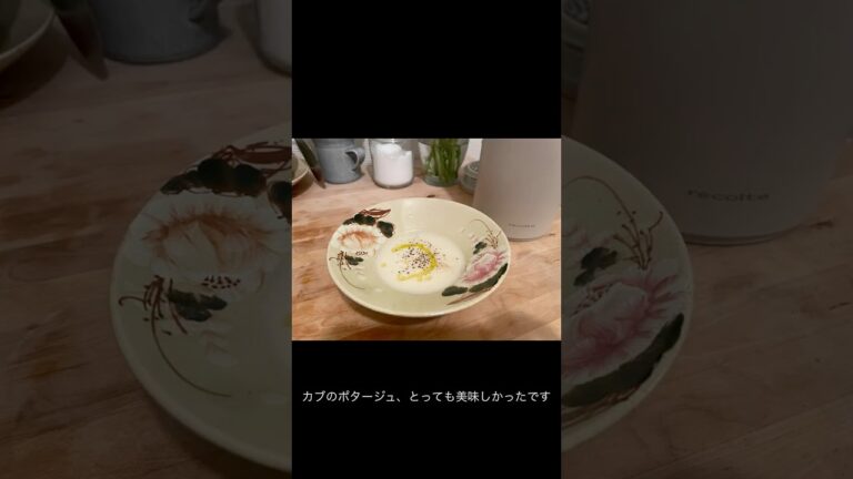 レコルトの自動調理ポットで、カブのポタージュをつくってみた🥣#レコルト #récolte #調理家電