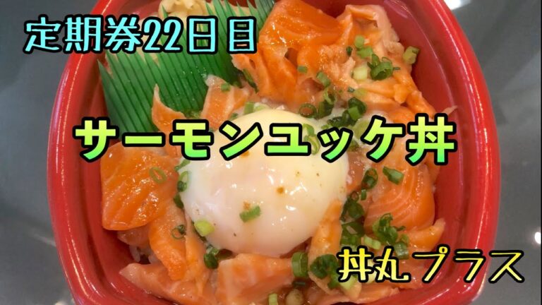 【定期券２２日目】今日は昨日食べた『ねぎとろユッケ丼』が美味しかったので『サーモンユッケ丼』を食べてみました！2020年11月15日