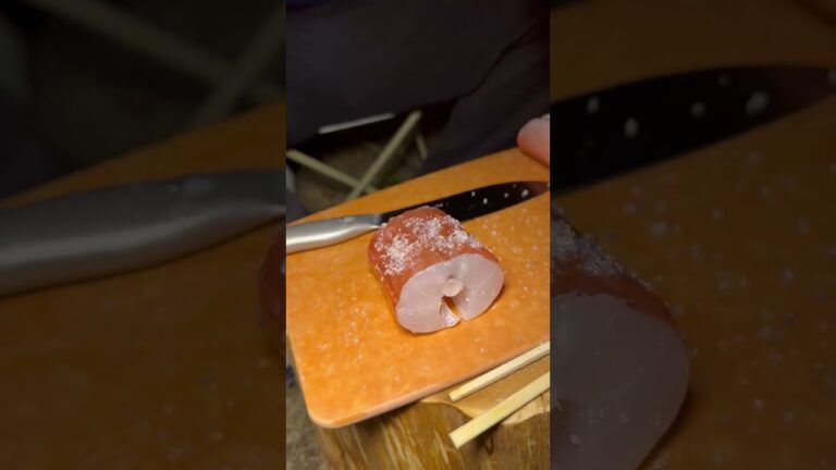 【七輪】アカヤガラがうますぎる！　#seafood #魚捌き #食テロ　#炭火焼き